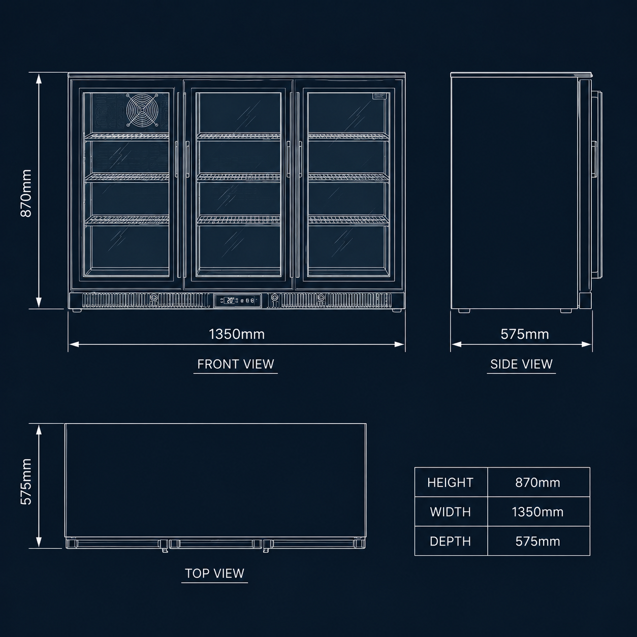 Blastcool XP3 Outdoor Fridge — Triple Door