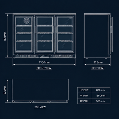 Blastcool XP3 Outdoor Fridge — Triple Door